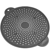Silicone Splatter Screen, Multi-Use Kitchen Tool, Protect Stovetop and Counters (Gray)