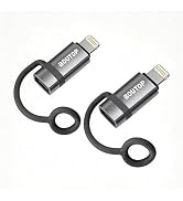 BOUTOP Apple MFi Certified 60W PD Fast Charging USB-C to Lightning Adapter with Anti-Loss Lanyard...