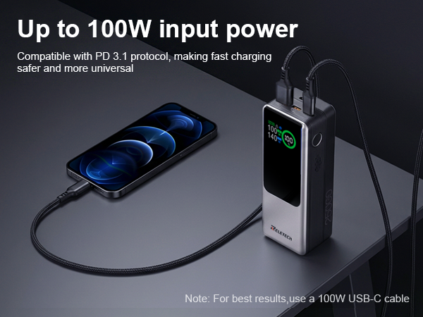 100W