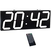 CHKOSDA Digital Wall Clock with Double Sided Display, Large Digital Clock with Timer,Alarm,Temper...