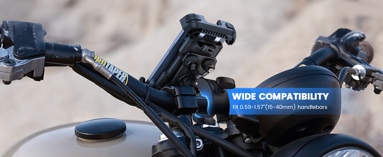 motorcycle handlebar phone mount