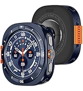 Amizee Metal Case Compatible with Samsung Galaxy Watch Ultra Case (2025/2024) 47mm with Back Cove...