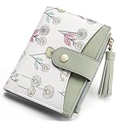 yiijay Small Wallet for Women RFID Blocking Tassle Bifold Slim Thin Leather Wallet Credit Card Ho...
