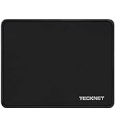 TECKNET Mouse Pad 270 x 210 x 3 mm with Anti-fray Stitchin, Waterproof Surface & Non-Slip Rubber ...