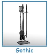 Lichamp Gothic Fireplace Tools Set, 5-Pieces Indoor Outdoor Sturdy Fire Place Poker Sets with Got...