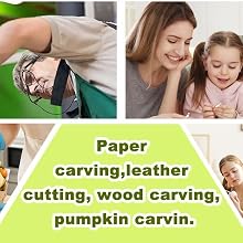 Paper carving, leather cutting, wood carving, pumpkin carving