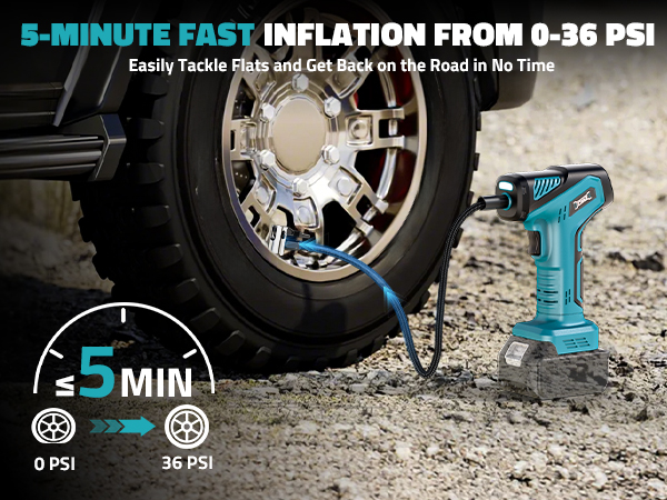 makita cordless tire inflator portable air compressor for car