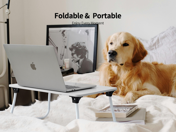Ruxury Foldable Lap Desk Laptop Stand Bed Desk Table Tray