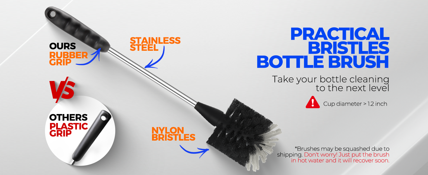 bottle brush water bottle cleaner brush straw cleaner brush