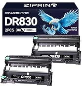 ZIPRINT DR830 DR-830 Drum 2 Pack Compatible Replacement for Brother tn830xl dr830 dr-830 Drum Uni...