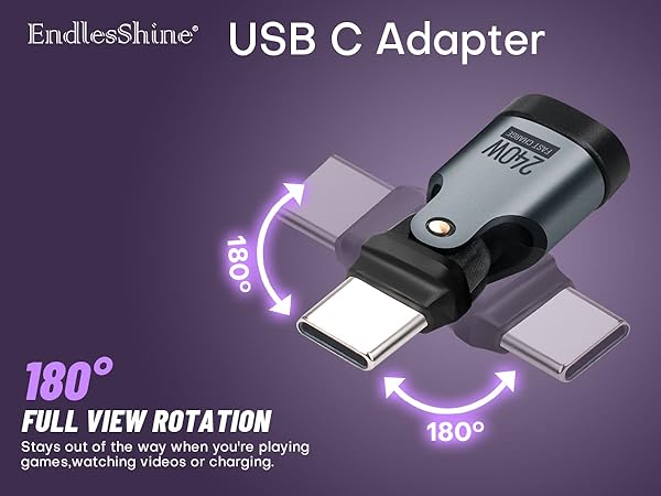 180 ° USB C to C Adapter