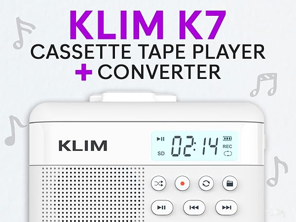 K7 Cassette Player WHITE