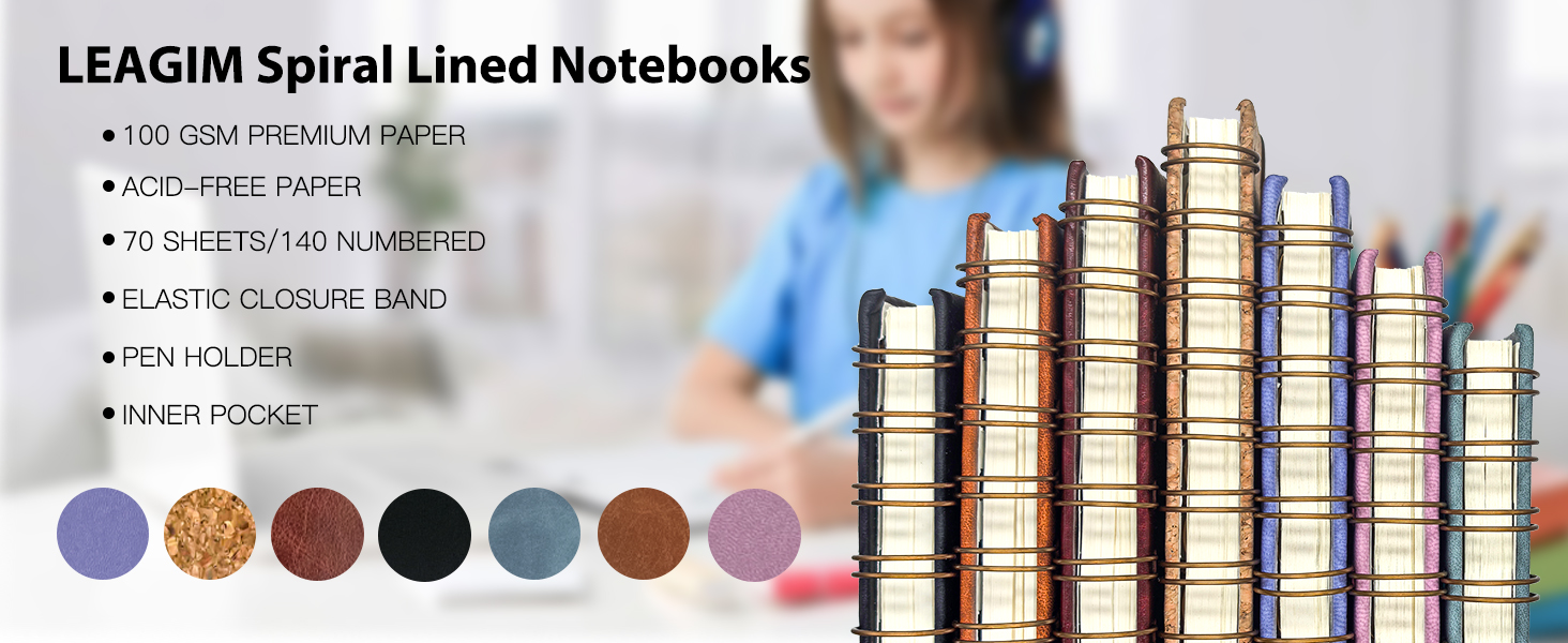 Lined Spiral notebook