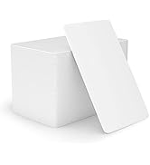 BOMFLORE Premium Blank Inkjet PVC Cards for ID Badge Printers - Graphic Quality White Plastic CR8...