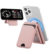 Spotelo Magnetic Wallet for iPhone, Compatible with MagSafe Adjustable Stand Wallet, RIFD Blockin...