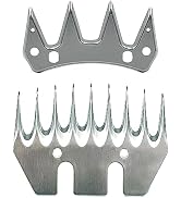 9 Teeth Pet Sheep Replacement Blades for fit Oster, Lister, Heiniger Sheep Clippers, Detachable A...