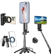 Mini Magnetic Selfie Stick for iPhone 17/16/15/14/13/12 Air Pro Plus Max, 4 in 1 Multifunctional ...