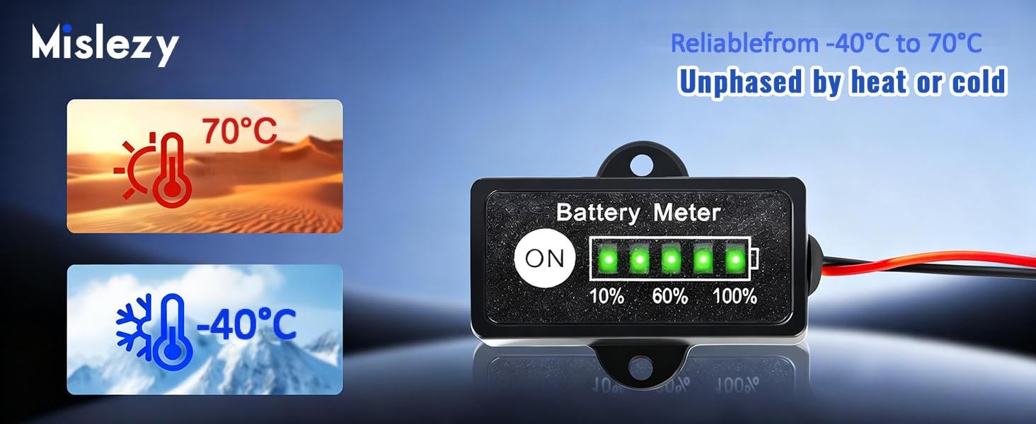 12v battery monitor battery level indicator battery reader 12v battery tester
