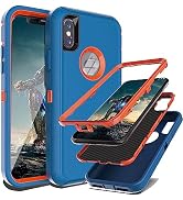 YmhxcY for iPhone XR Case Shockproof Dropproof Dust-Proof Drop Proof 3-Layer Durable Phone Case H...