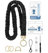SOPHIYAYA Scrunchie Lanyard – Stretchy Lanyards for Teachers with Soft Scrunchie Design, 33-Inch ...