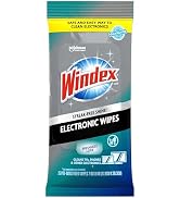 Windex Electronics Wipes, Pre-Moistened, Provides Streak-Free Shine, 25 Count