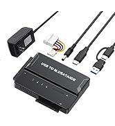 EYOOLD M.2 NVMe SATA IDE to USB Adapter SSD Docking Station, 10Gbps USB 3.2 External Hard Drive R...