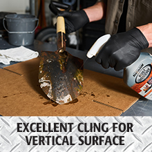 clings to vertical surfaces gel cling