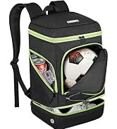 Ciihars Soccer Backpack,Soccer Bag with Ball Holder,Sport Equipment Bags Water resistant Includes...
