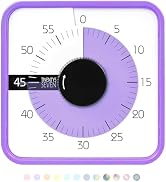 TWENTY5 SEVEN Countdown Timer 7.5 inch; 60 Minute 1 Hour Visual Timer – Classroom Teaching Tool O...