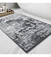 PADOOR-Bath Mat-Absorbent Rubber Backing Bathroom Mats Rug -Quick Dry Thin Bathroom Rugs Fit Unde...