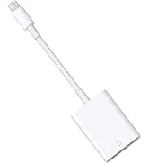 Lightning to SD Card Camera Reader Digital Camera SD Card Reader for Select iPhone, iPad and iPod...