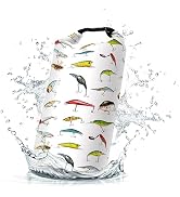 Cliduli Waterproof Dry Bag,Roll Top Cartoon Lake Fish Waterproof Backpack 5L/10L/20L Floating and...