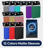 Mlikero 1200 Count Card Sleeves, Matte Magic Card Sleeves, Smooth Shuffle & Tear Resistant, Fit f...