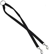 Black Double Dog Leash Lead,Adjustable Two Dog Leash Pet Traction Rope with D Coupler N Lead Coll...