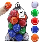 Magicorange Baseball,Foam Baseballs Training Baseballs Unmarked Practice Baseball for Hitting, So...