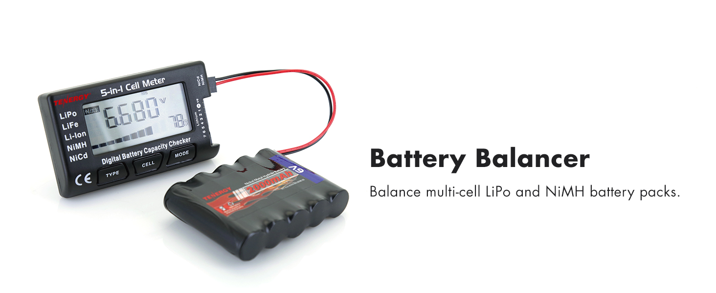 5-in-1 balance multi-cell battery packs