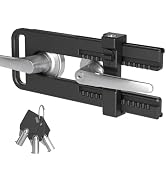 AST Double Door Security Lock, Keyed French Door Lockout Device, Reinforcement Lock for Knobset a...