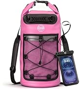 STOVER 5/10/25/30/40/55L Waterproof Dry Bag- Roll-Top Backpack w/Phone Case- Kayaking, Hiking, Ca...