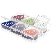 CollectHall Guitar Pick Holder, 6 Grid Guitar Pick Case, 60 Capacity, Guitar Pick Storage Box, In...