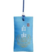 Blue Spiritual Salt Pouch with Sachet, Buddhist Spiritual Salt Pouch Necklace, Classical Talisman...