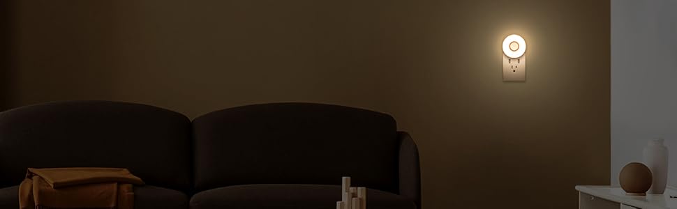 Night light motion sensor plug in
