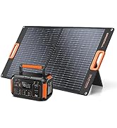 GRECELL 500W Portable Power Station with 100W Solar Panel 20V, Solar Generator 500W AC Outlet, Po...