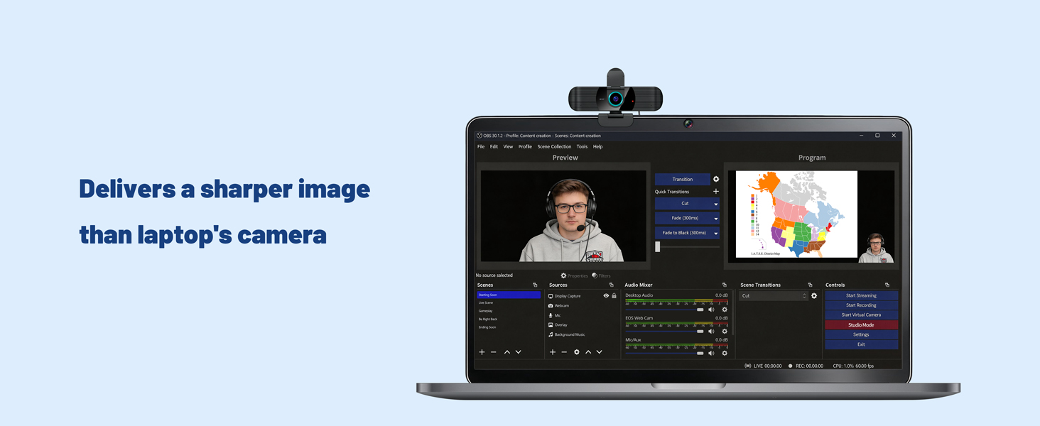 4k usb-c camera for content creation