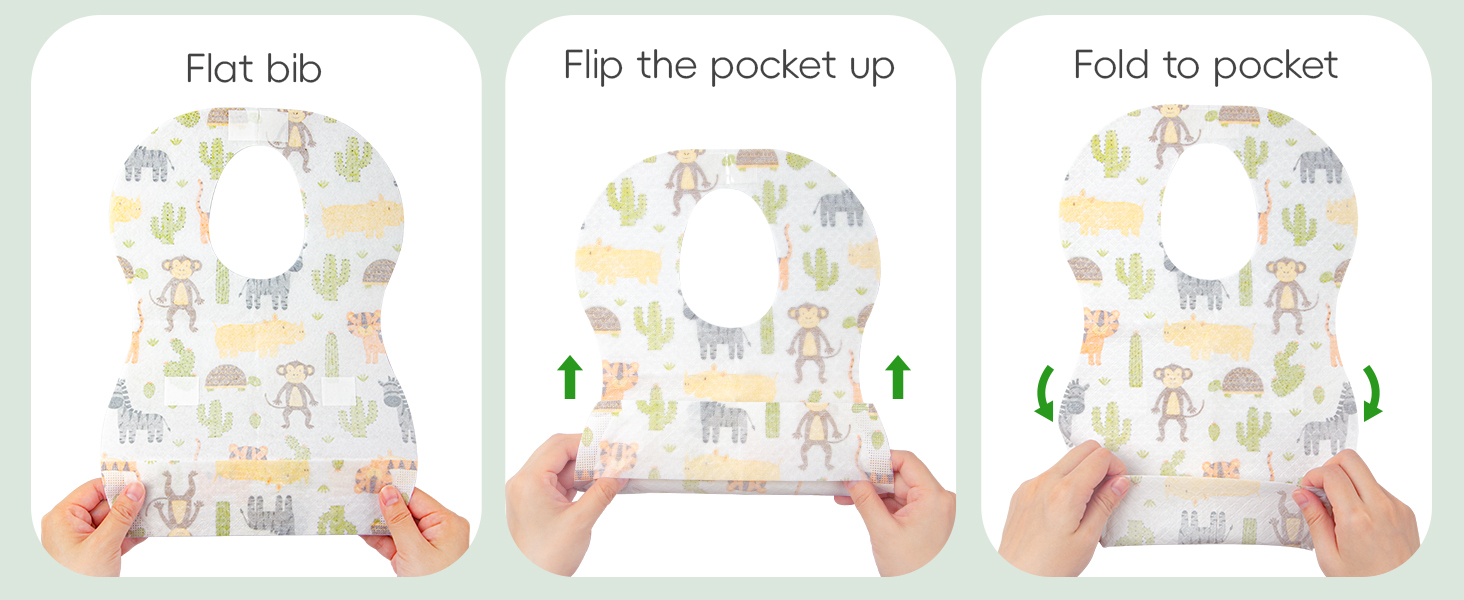 disposable bibs for toddlers 1-3 baby smock for eating