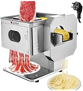 Meat Cutter Machine, 850W Commercial Meat Slicer with Side Vegetable Slicing & Shredding, 3-In-1 ...
