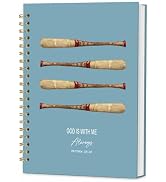 KDHTY Retro Christian Baseball Notebook,Baseball Lovers Fans Players Gifts, Blue Sports Fan Gifts...