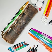 leather pencil cases for adults