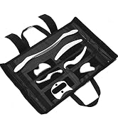 FeelFree Sport Stainless Steel Gua Sha Scraping Massage Tool Set of 7 Pieces for Soft Tissue Mobi...