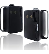 STUDIOFINIX 3.5 Inch Outdoor Bluetooth Speakers Waterproof Wired,3 Way 200W Upgrade Premium Wall ...