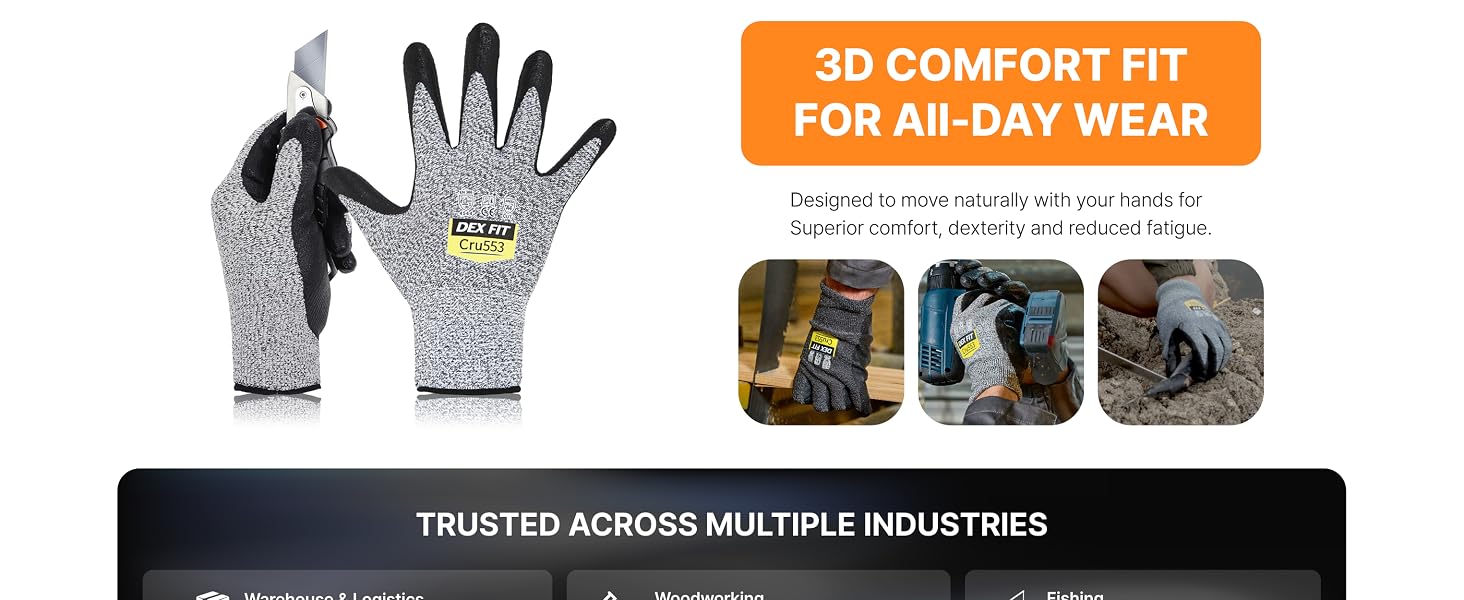 food grade, woodworking, whittling, nitrile coated, oil resistant, textured, kitchen grip, butcher